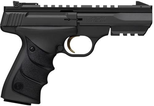 Browning Buck Mark Black Label URX Pistol 051602490, 22 LR, 5.50in, Black UFX Overmolded Grips, Matte Black Finish, 10 Rds