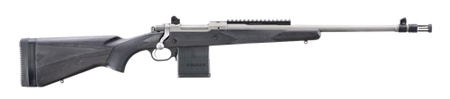 Ruger Scout Rifle 6822, 308 Winchester (7.62 NATO), 18 in, Black Laminate Stock, Stainless Matte Finish