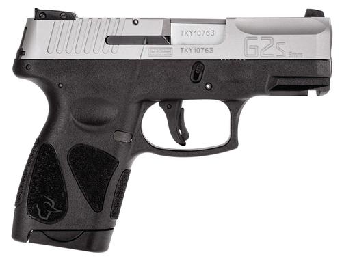 Taurus G2s SAO Pistol 1G2S939, 9mm Luger, 3.20", Black Polymer Grips, Light Rail, Stainless Slide, 7 Rds
