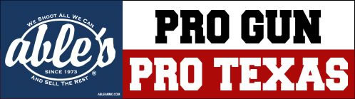 Able's CAR/SUV Window Sticker, 2.5" x 9", Pro Gun, Color (STICKER07)