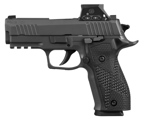 Sig Sauer P226X Carry w/Optic Pistol, 9mm, 3.80in, Black Hogue G10 Grips, Black Anodized Finish, 10 Rds