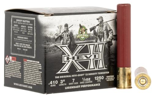 HEVI-Shot HEVI-XII Shotshells HS54107, 410 Gauge, 3", 1250 fps, #7 shot, 25 Rds/box