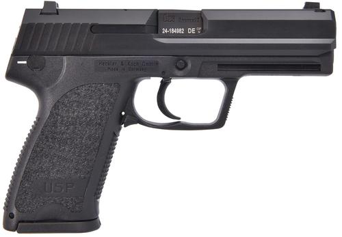 Heckler & Koch USP V7 LEM Pistol 81000313, 9mm Luger, 4.25in, Black Polymer Grips, Black Finish, 10 Rds