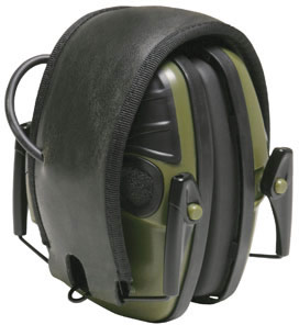 Howard Leight Electronic Impact Sport Earmuffs w/Black/Green Finish 23 dB (R01526)