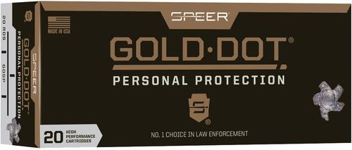 Speer Gold Dot Personal Protection Rifle Ammunition 24469, 223 Remington, Gold Dot SP, 75 GR, 2775 fps, 20 Rd/bx