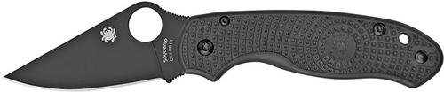Spyderco Para 3 Lightweight Folding Knife, Black Blade, Black Handle (C223BBK)
