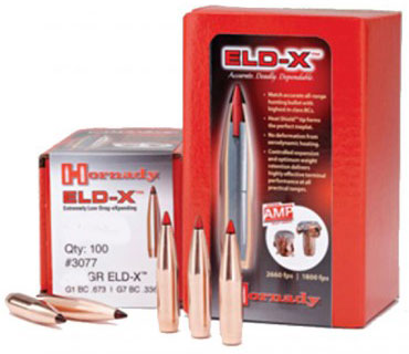 Hornady Rifle Bullet .30 Caliber 212 Grain ELD-X 100/Box, Not Loaded