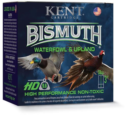 Kent Bismuth Waterfowl Shotshells B283304, 28 Gauge, 3", 1 1/16 oz, 1350 fps, #4 Bismuth , 25 Rds/Bx
