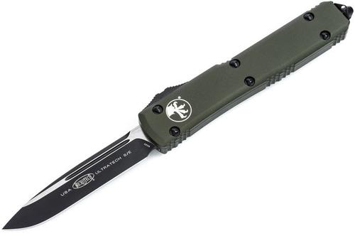 Microtech Ultratech Automatic Out The Front Knife, Single Edge Standard Blade, OD Green Handle (121-1OD)