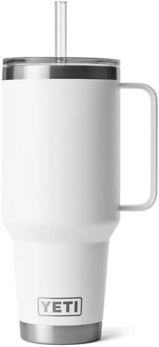 Yeti Rambler 42oz Travel Mug w/ Straw Lid (21071503836) Stainless Steel, White