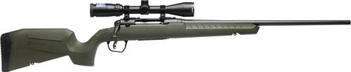 Savage Arms Axis 2 XP Bolt Action Rifle 32150, 22-250 Rem, 22", 3-9x40 Scope, OD Green Fixed Stock, 4 Rds