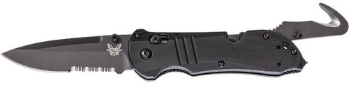 Benchmade Triage Folding Knife w/Black Stainless Steel ComboEdge Drop Point Blade (917SBK)