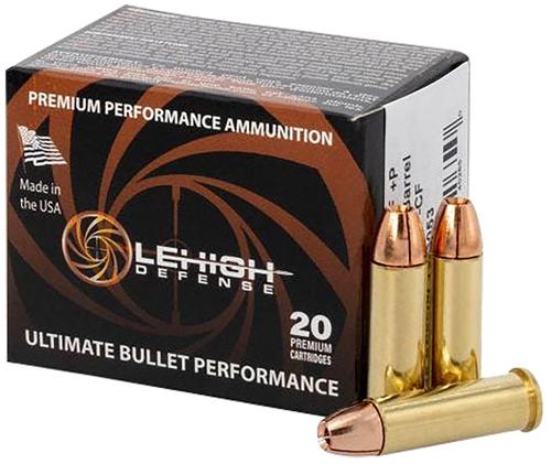 LeHigh Defense Controlled Fracturing Pistol Ammunition LA38SP125CF, 38 Special, 125 gr, 1020 fps, 20 Rd/Bx