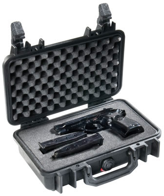 Pelican 1170, Black Polypropylene Case, 10.54x6.04x3.16