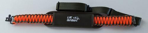 LOC Outdoorz Pro Hunter Paracord Rifle Sling, Orange and Green, 14-8902-021