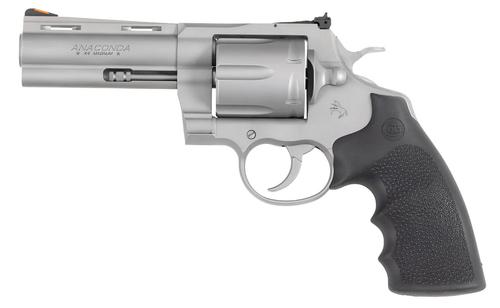 Colt Anaconda Revolver ANACONDASM4RTS, 44 Mag, 4.25in, Black Grips, Stainless Steel Frame Finish, 6 Rds