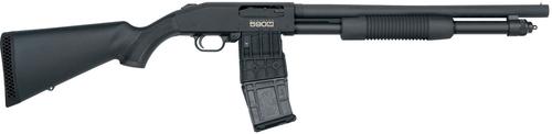Mossberg 590M Magazine Fed Pump Shotgun 50205, 12 Gauge, 18.5", 3" Chmbr, Synthetic Black Stock, Black Finish