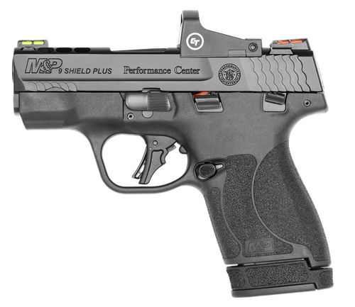 Smith and Wesson M&P9 Shield Plus PC Pistol 13479, 9mm, 3.1in Ported, Black Polymer Grips, 13 Rds