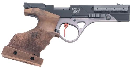 Chiappa FAS 6007 DAO Target Pistol 401138, 22 LR, 5.63", Walnut Grips, Black Finish, 5 Rds