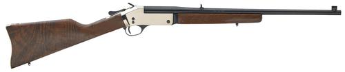 Henry Single Shot Break Open Rifle H015B357, 357 Mag, 22", Walnut Stock, Blued Barrel/Brass Receiver Finish, 1 Rd