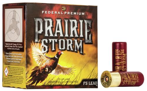 Federal Premium Prairie Storm Shotshells PFX129FS5, 12 Gauge, 3", 1 5/8 oz, 1350 fps, #5 Lead, 25 Rds/bx