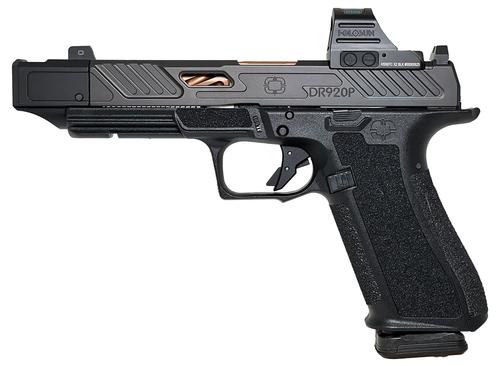 Shadow Systems DR920P Compensator w/Optic Optic Ready Pistol SS2212H, 9mm Luger, 4.60in, Black Interchangeable Backstrap, Black Finish, 17 Rds