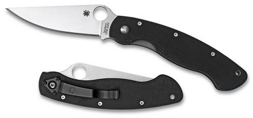Spyderco Military Clip Point Blade Folding Knife C36GPE