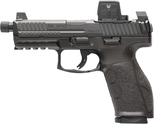 Heckler & Koch VP9A1 X Tactical w/Optic Pistol, 9mm, 4.70in, Textured Grips, Black Finish, 15 Rds