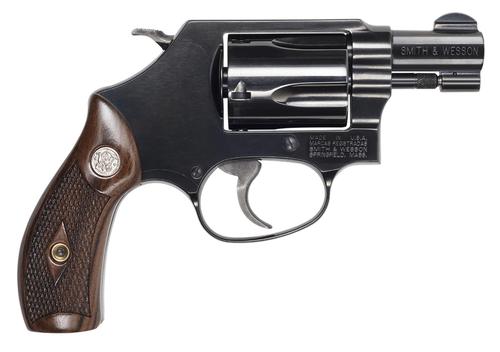 Smith and Wesson Model 36 14076, 38 Special +P, 1.88", Wood Grips, Blued Finish, 5rd