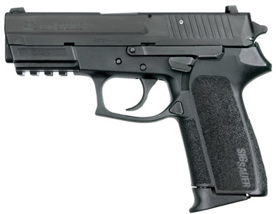 Sig SP2022 (CA Approved) Pistol 20 SP202240BCA, 40 Smith & Wesson, 3.9 in, Polymer Grip, Black Finish, Contrast Sights, 10 Rd