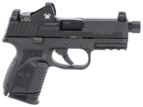 FN Herstal 509CT Compact PIstol 66100802, 9mm, 4.32", Black Polymer Grips, Black Finish, w/Vortex Viper Optic, Threaded, 12 Rds