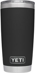 Yeti Rambler Tumbler 20oz Stainless Steel Cup, DuraCote Black (YRAM20BK)