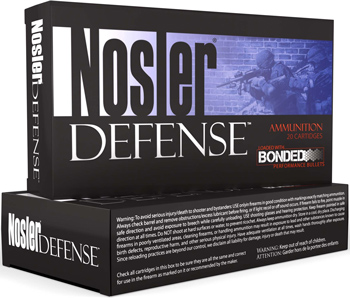 Nosler Defense Pistol Ammunition 39123, 40 S&W, Jacketed Hollow Point (JHP), 200 GR, 1050 fps, 20 Rd/Bx