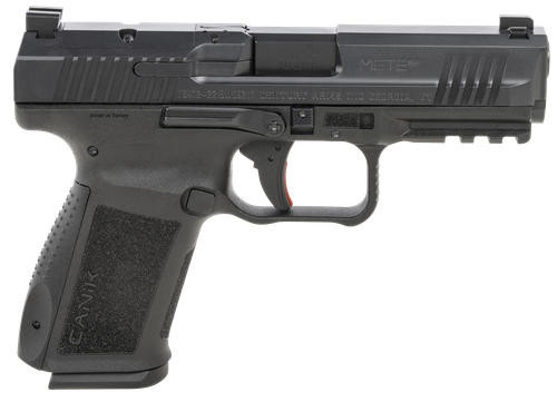 Canik Mete SF Striker Fire Pistol HG5637N, 9mm Luger, 4.08", Interchangeable Backstrap, Black Finish, 15 Rds