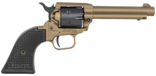 Heritage Rough Rider Revolver RR22A4, 22 LR, 4.75", Black Star Polymer Grips, Burnt Bronze Cerakote Finish, 6 Rds