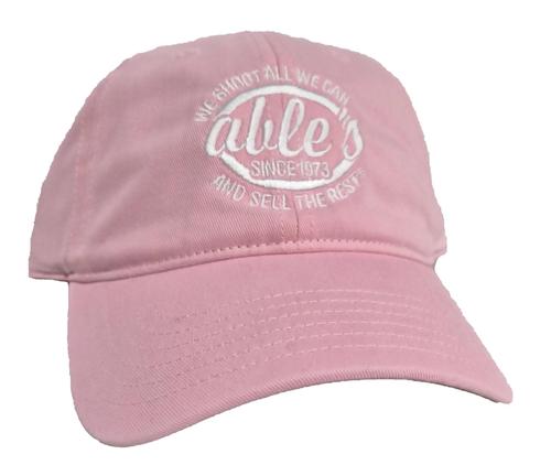 Able's Cap Full Fabric, Peached Cotton Twill, Pink (ACPCTP)