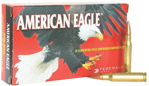 Federal American Eagle Rifle Ammunition A76251M1A, 7.62 MM NATO, OTM, 168 GR, 2650 fps, 20 Rd/bx