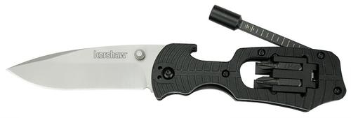 Kershaw Select Fire Multitool w/ Stainless Steel Drop-Point Blade, Hex Driver, 4 Hex Bits (1920)