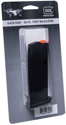 Glock G43X/48 9MM 10 Round Black Magazine (47818)