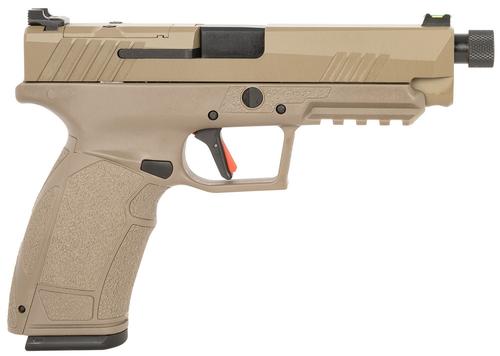 Tisas PX-9 Optic Ready Pistol 15000205, 9mm Luger, 5.10in, FDE Interchangeable, FDE w/Black Controls Finish, 10 Rds