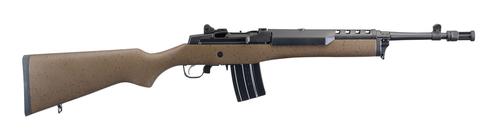 Ruger Mini-14 Tactical Rifle 5889, 223 Rem, 16.12", Brown w/Black Specks Stock, Blued Finish, 20 Rds