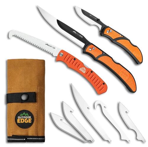 Outdoor Edge RazorGuide Pak™ LIGHTWEIGHT REPLACEABLE BLADE HUNTING KIT