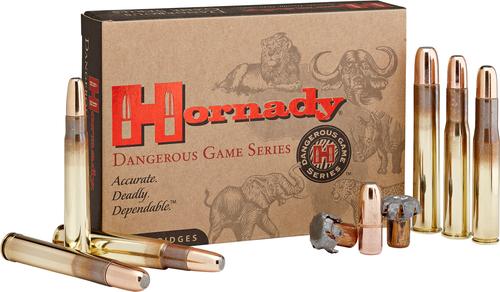 Hornady Dangerous Game Rifle Ammunition 82672, 416 Rem Mag, DGX Bonded, 400 gr, 2400 fps, 20 Rd/Bx