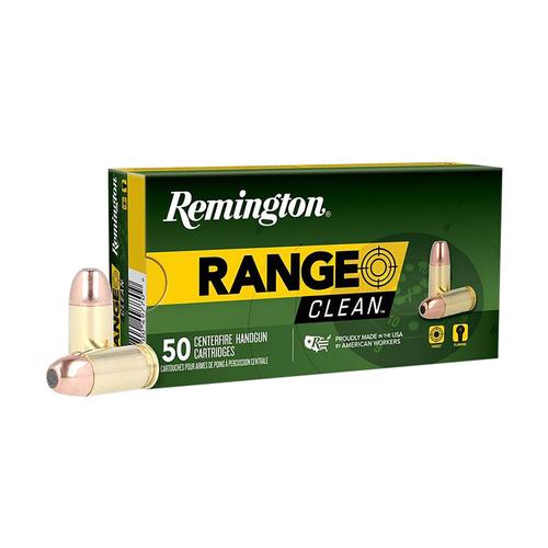 Remington Range Clean Pistol Ammunition RC40SW5, 40 S&W, Flat Nose Enclosed Base, 180 gr, 990 fps, 50 Rd/Bx