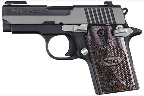 Sig P938 Equinox Semi-Auto Pistol 9389EQAMBI, 9mm, 3 in, Blackwood Grip, Stainless Finish, 6 Rd