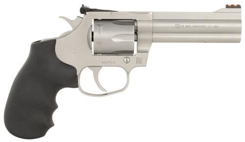 Colt King Cobra Target Revolver KCOBRASM4RTS, 357 Mag, 4.25in, Black Hogue Overmolded Grips, Stainless Steel Frame Finish, 6 Rds