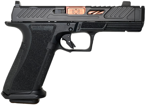 Shadow Systems XR920P Compensator Optic Ready Pistol SS3239, 9mm Luger, 4.25in, Black Interchangeable Backstrap, Black Finish, 10 Rds