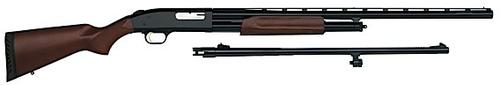 Mossberg 500 Combo Shotgun 54264, 12 Gauge, 28 in VR and 24 in rifled, 3" Chmbr, Wood, Accu Choke, Rifle Sights