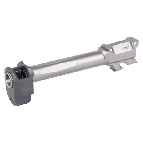 RADIAN Weapons Afterburner + Ramjet Barrel / Compensator For Glock 48, Black/Gray DLC Finish