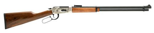 Gforce Arms Saddlehorn Lever Action Shotgun GFLVR410NKL, 410 Gauge, 24", 2.5" Chmbr, Nickel Aluminum Receiver, Fixed Turkish Walnut Wood Stock